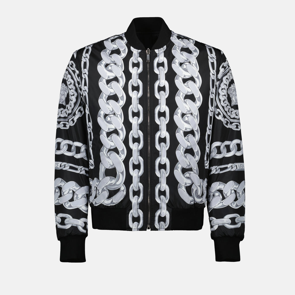 Giacche Giacca bomber reversibile Versace Nero Homme