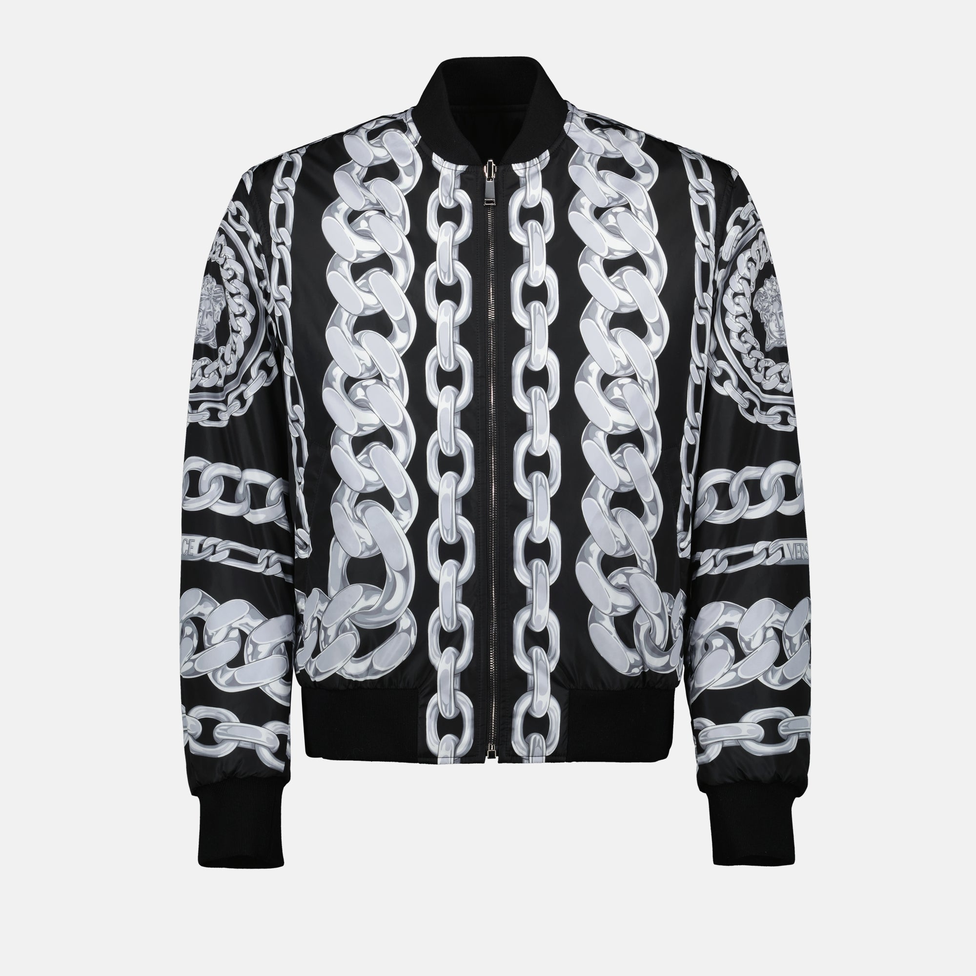 Giacche Giacca bomber reversibile Versace Nero Homme