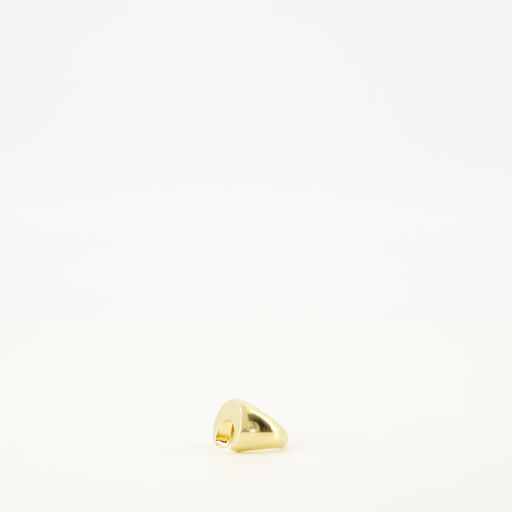 Imagem do Anel Moon em latão da marca Marine Serre para Mulheres - Temporada Outono-Inverno 2025 - Vista Detalhada_2