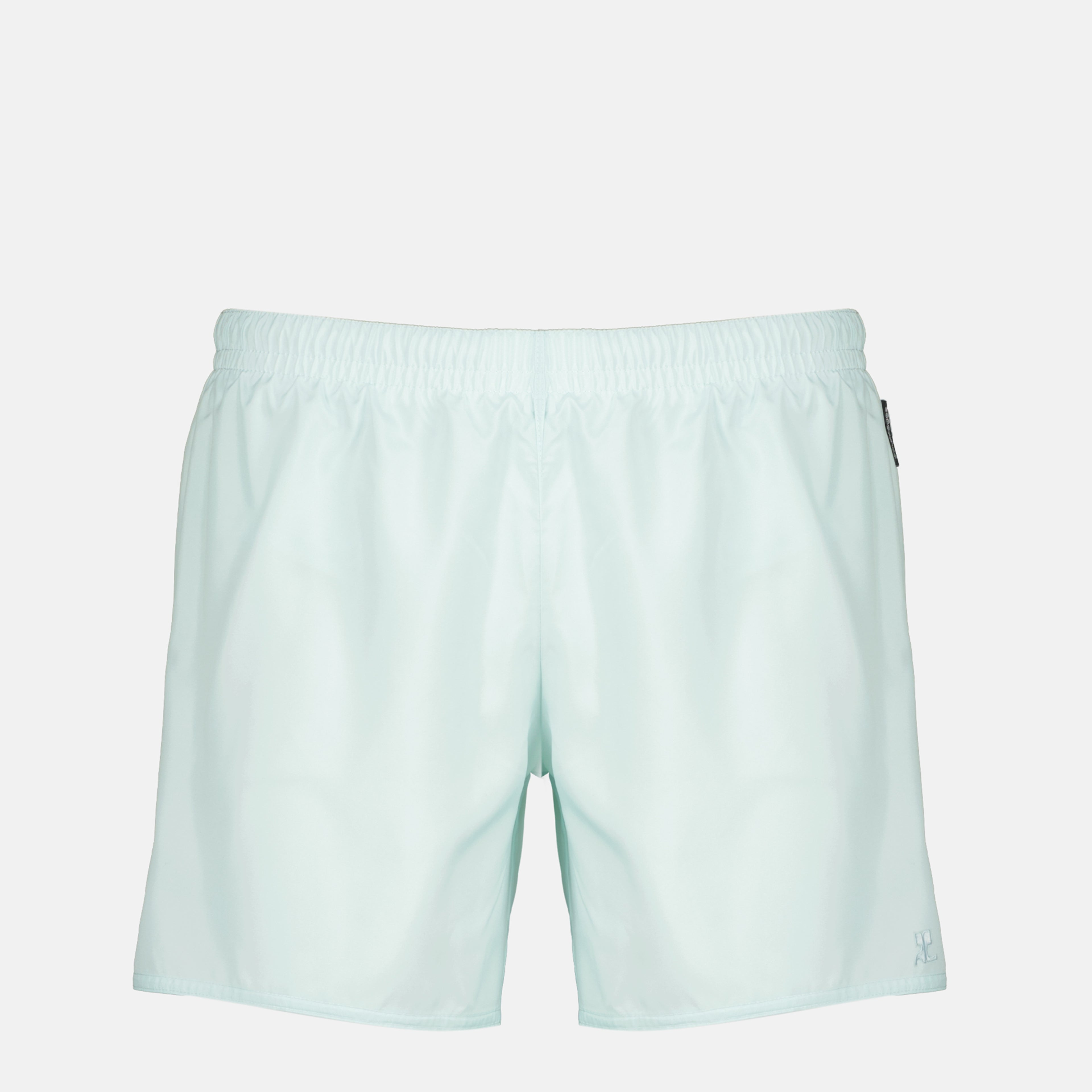 Bild des blauen AC Badeanzugs für Herren von Courrèges - Frühling-Sommer 2026 - Vorderansicht