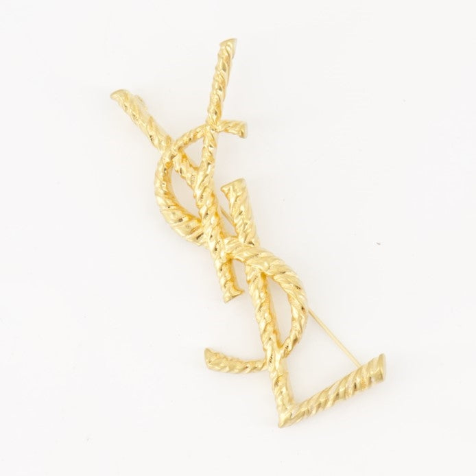 Jewelry Cassandre Brooch Saint Laurent Gold Femme