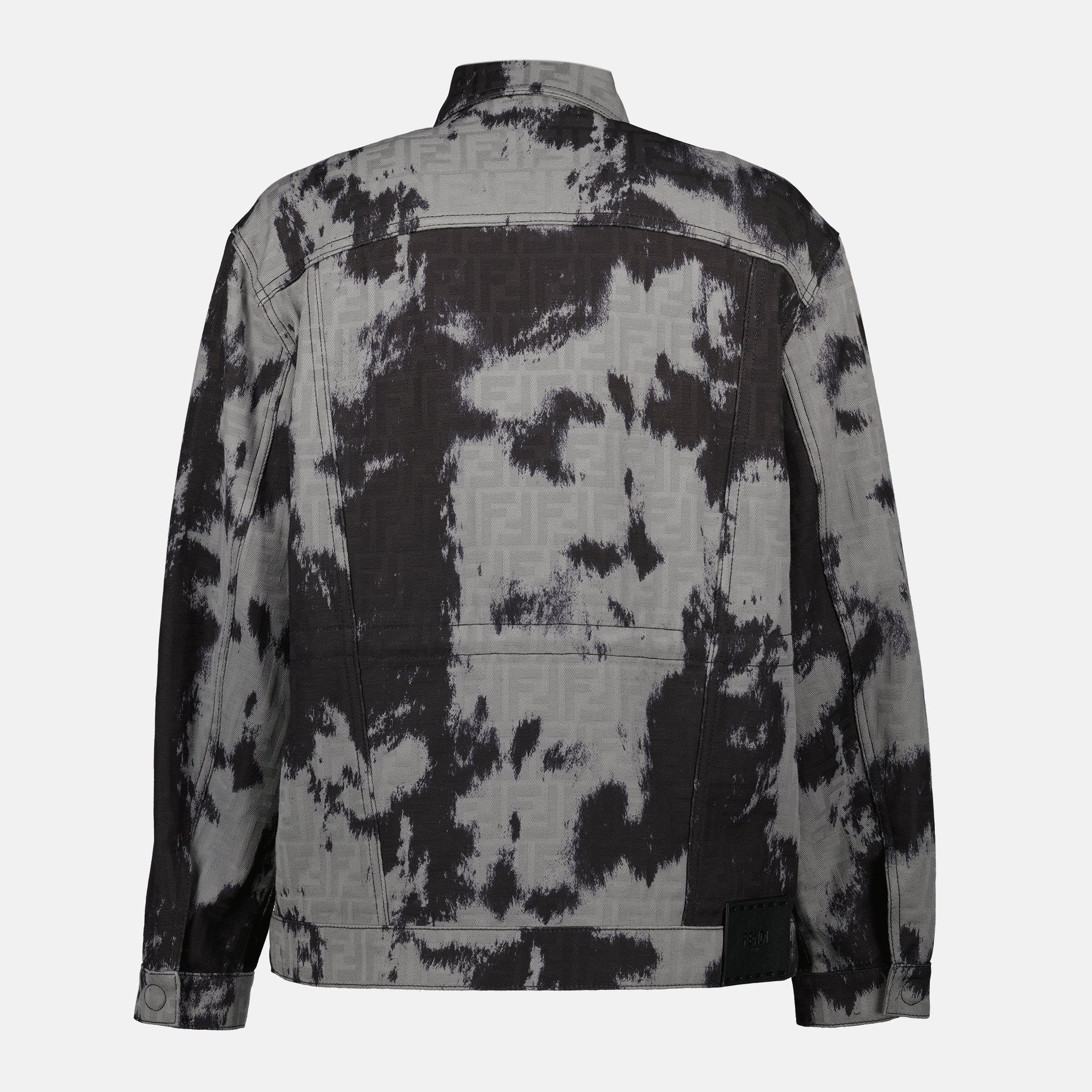 Image de l'article Veste FF en denim de la marque Fendi pour Femme - Saison Automne-Hiver 2025 - Vue de Dos