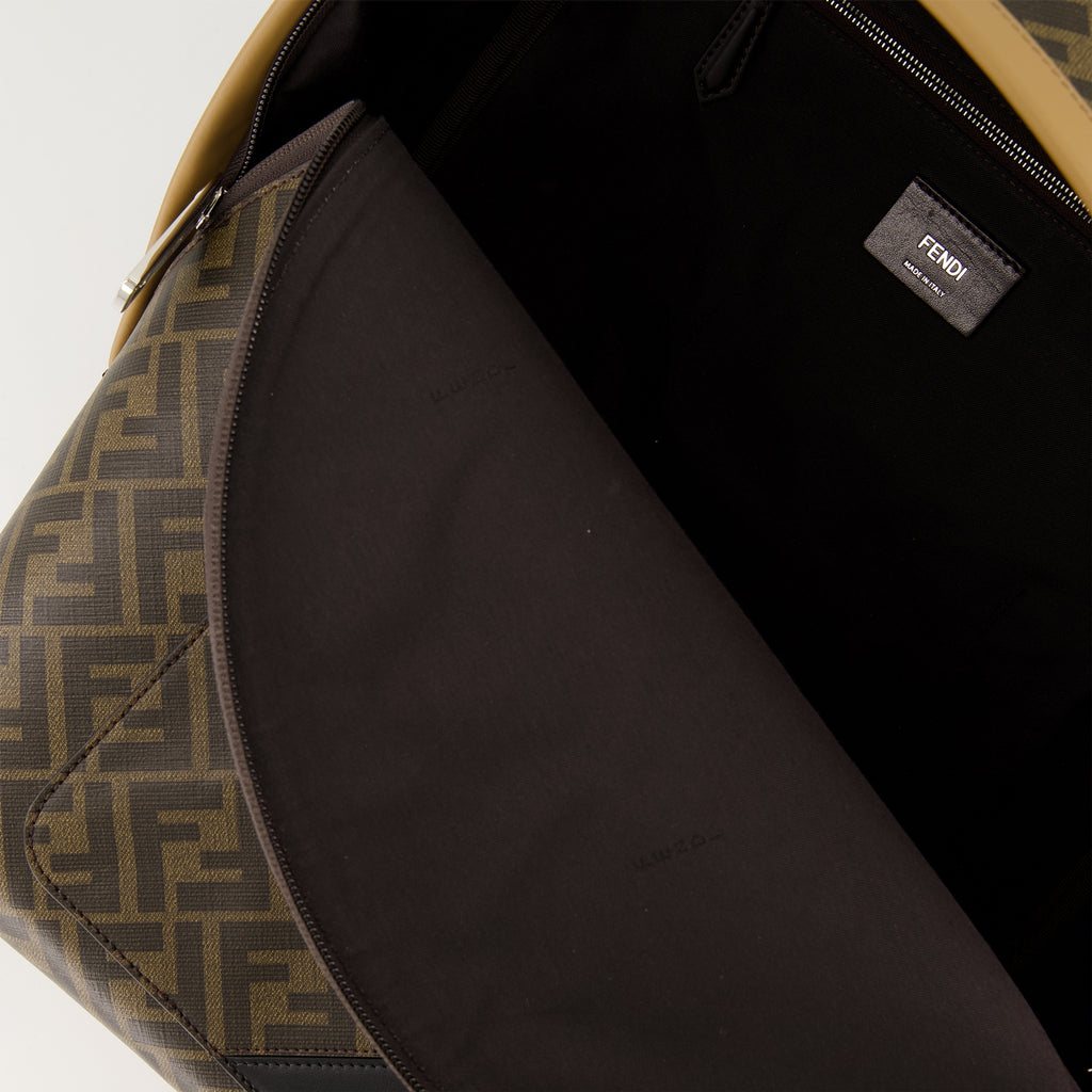 Backpacks Chiodo Diagonal Backpack Fendi Brown Homme