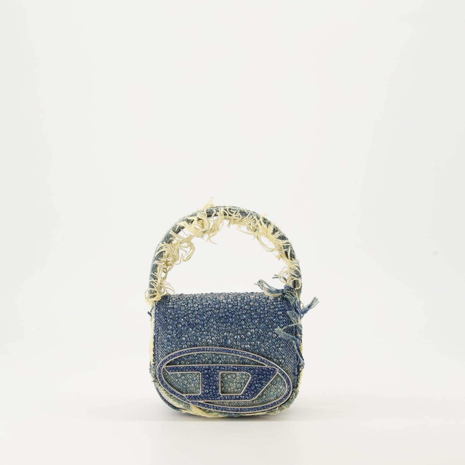 Borsa in Denim 1DR XS con Strass