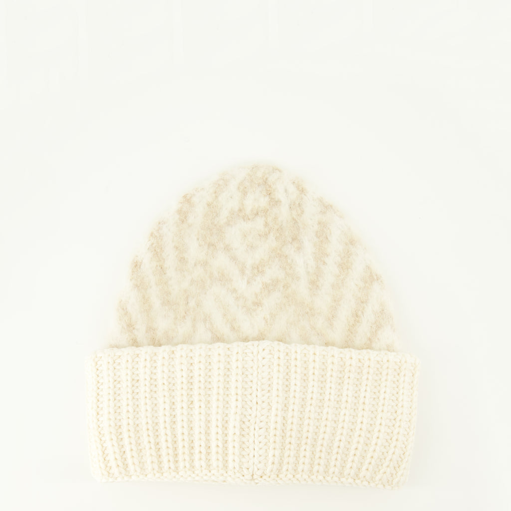 フェンディの女性用白ウール帽子の画像 - 2025年秋冬シーズン - 背面ビュー