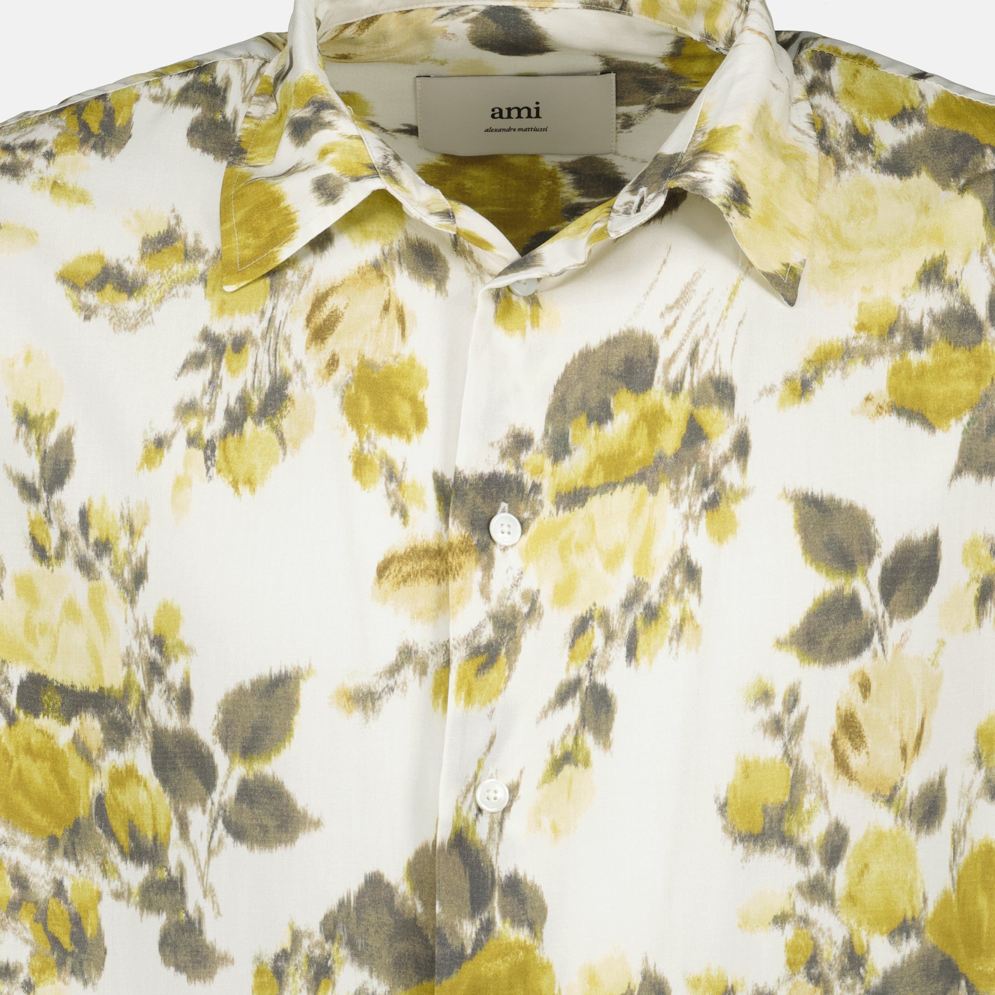 Imagem da camisa floral da marca Ami PARIS para Unisex - Temporada Outono-Inverno 2025 - Vista Detalhada_3