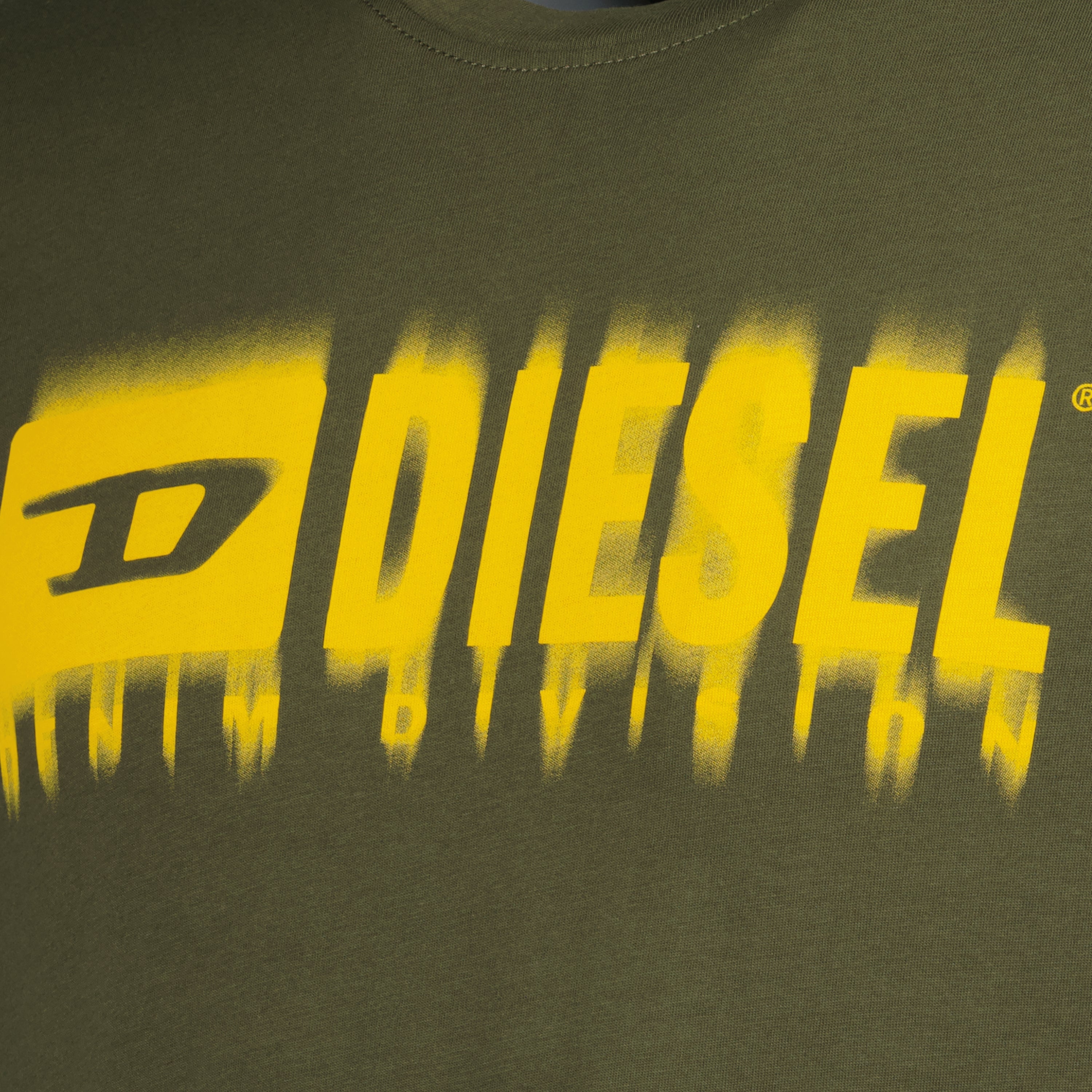 T-shirts T-shirt logo Diesel Khaki Homme