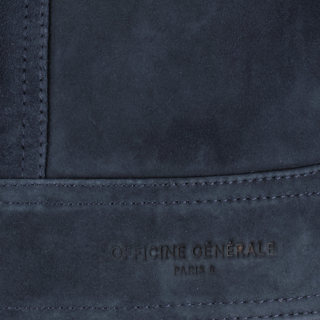 Vestes Veste Loki en suède Officine Générale Bleu foncé Homme