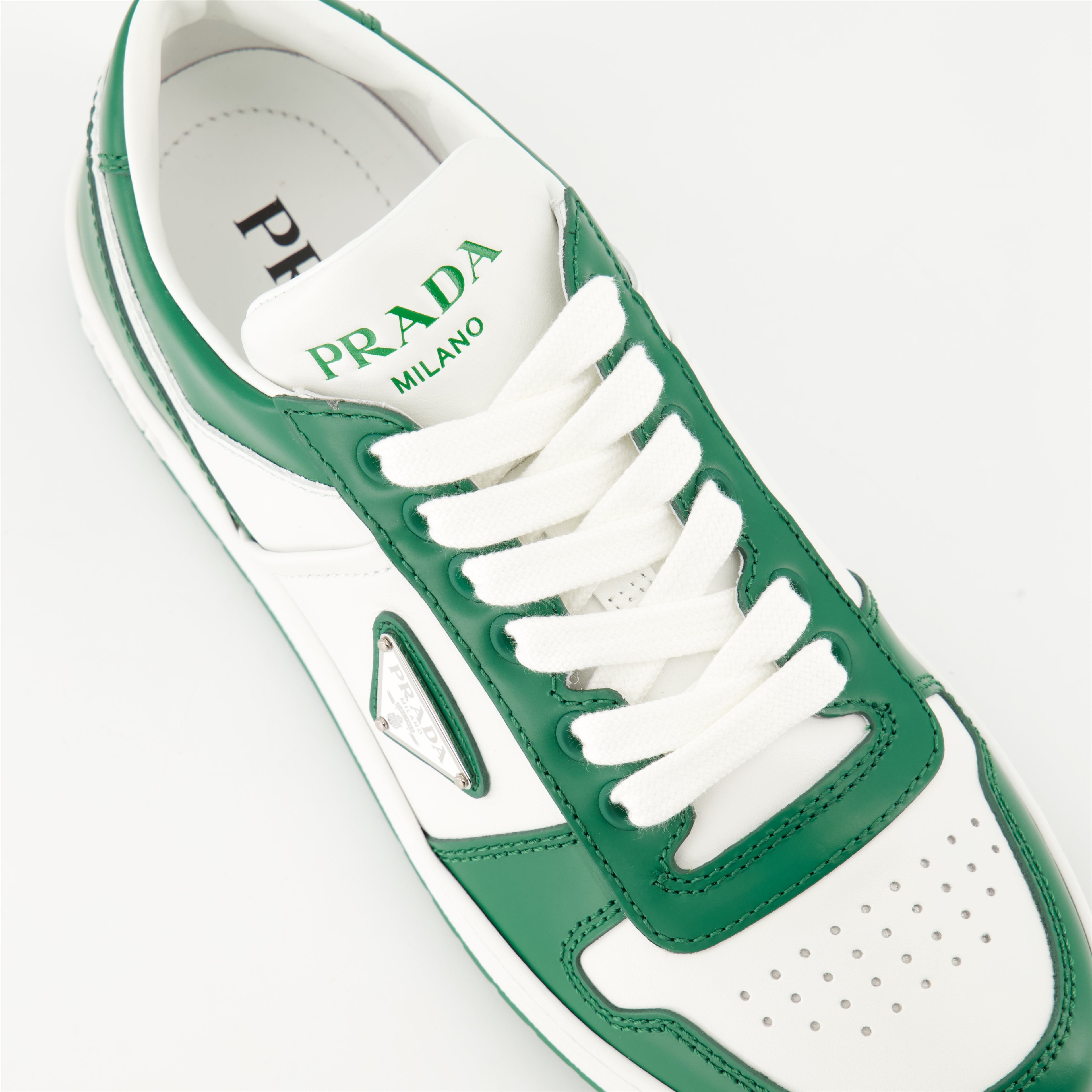 Sneakers Downtown Sneakers Prada Green Femme