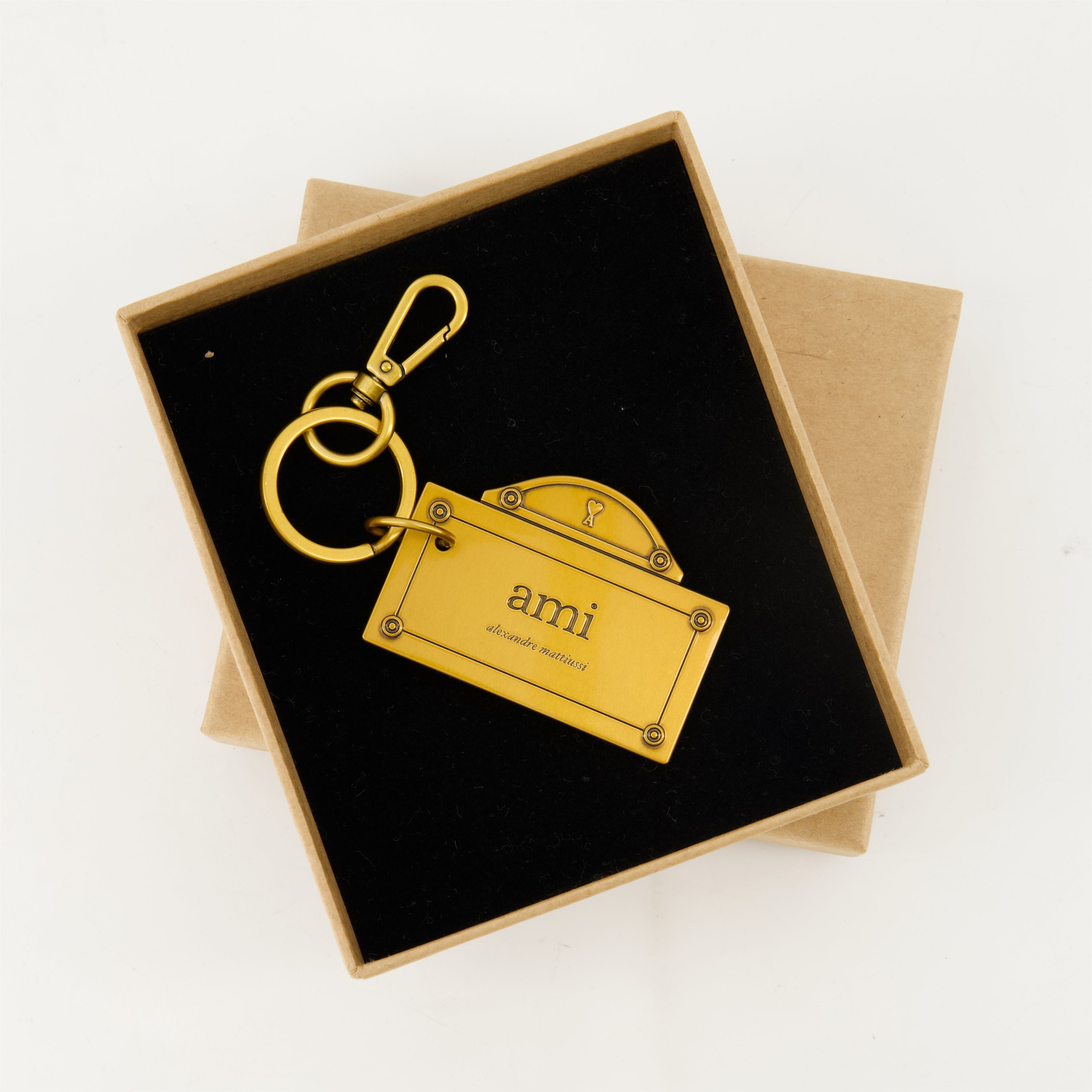 Lifestyle Porte-clés plaque de rue Ami PARIS Doré Unisexe