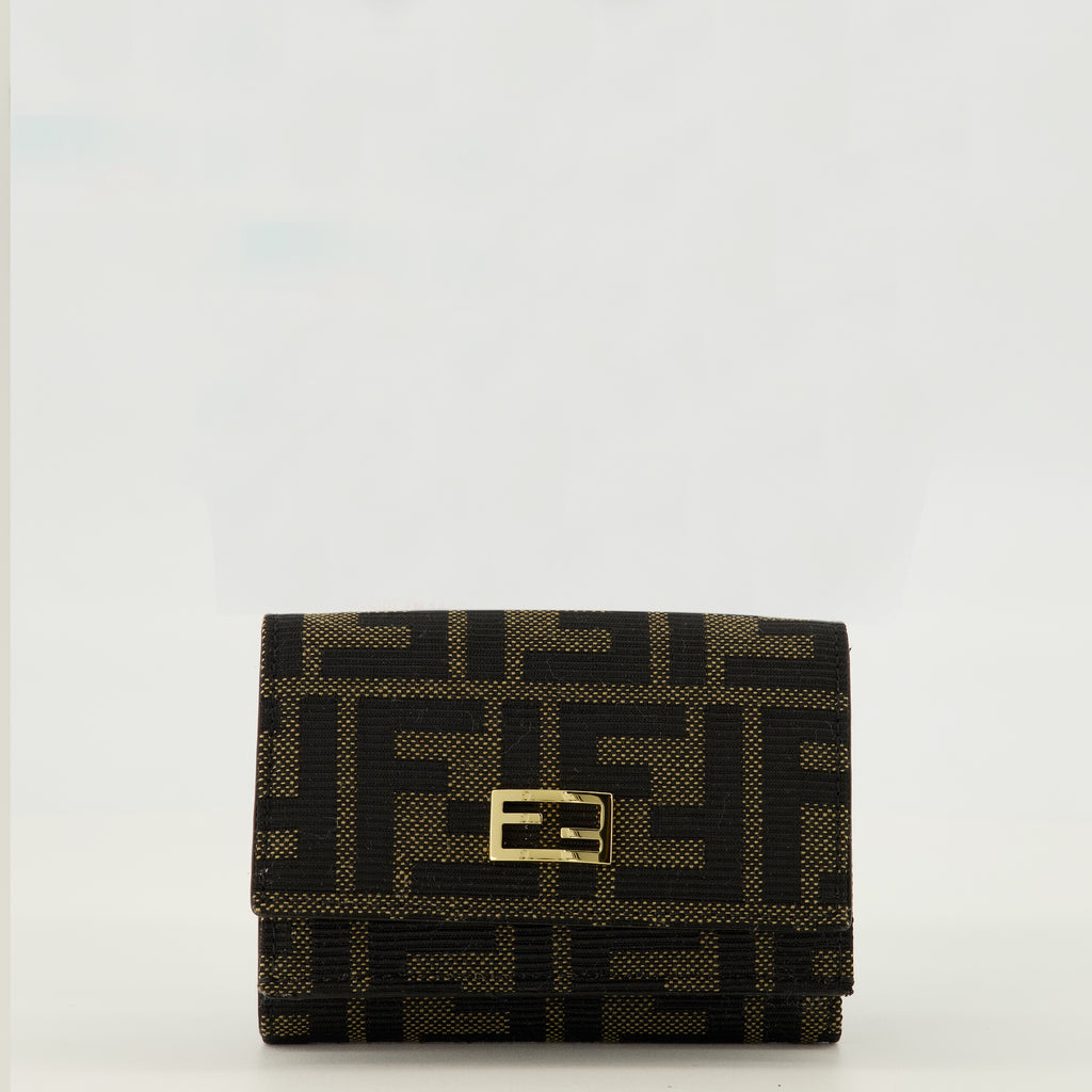 Petite maroquinerie Mini Portefeuilles Tube Fendi Marron Femme