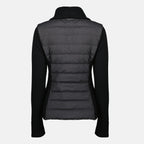 Imagen del cárdigan negro bicolor de la marca Moncler para Mujer - Temporada Primavera-Verano 2026 - Vista Posterior