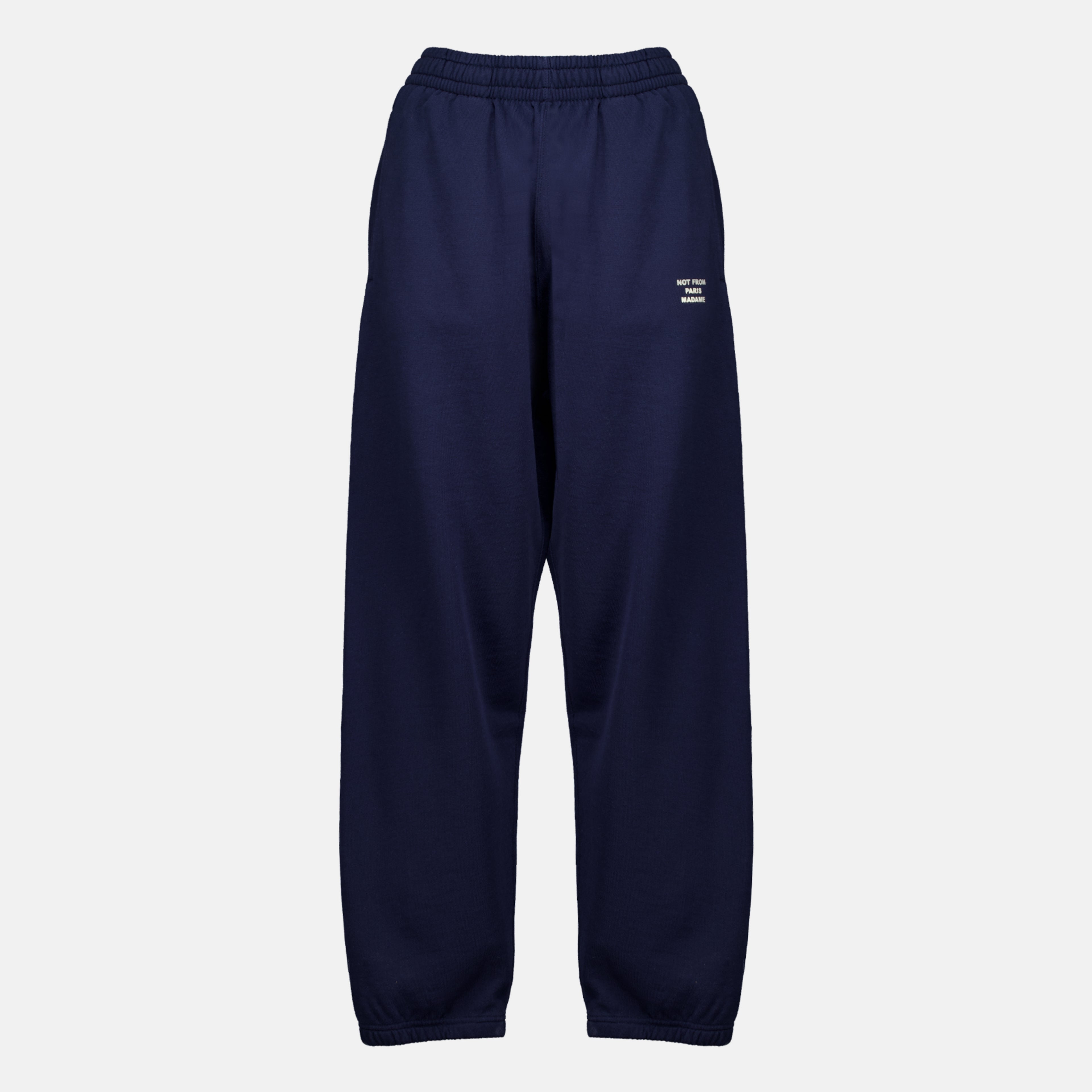 Pantalons Slogan Navy Blue Fleece Jogging Pants Drole De Monsieur Bleu foncé Homme