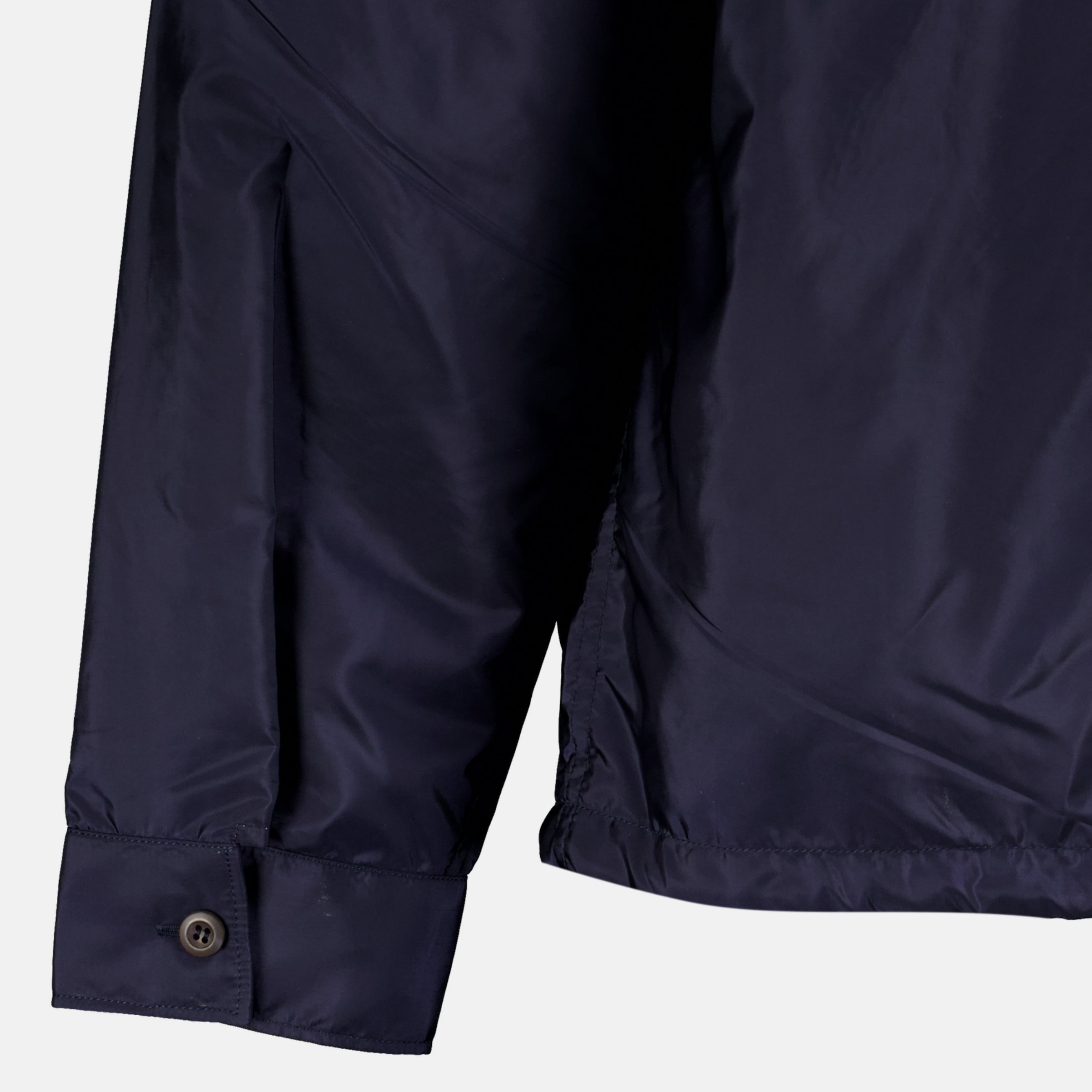 Chemises Chemise bleu marine en Re-Nylon Prada Bleu foncé Homme