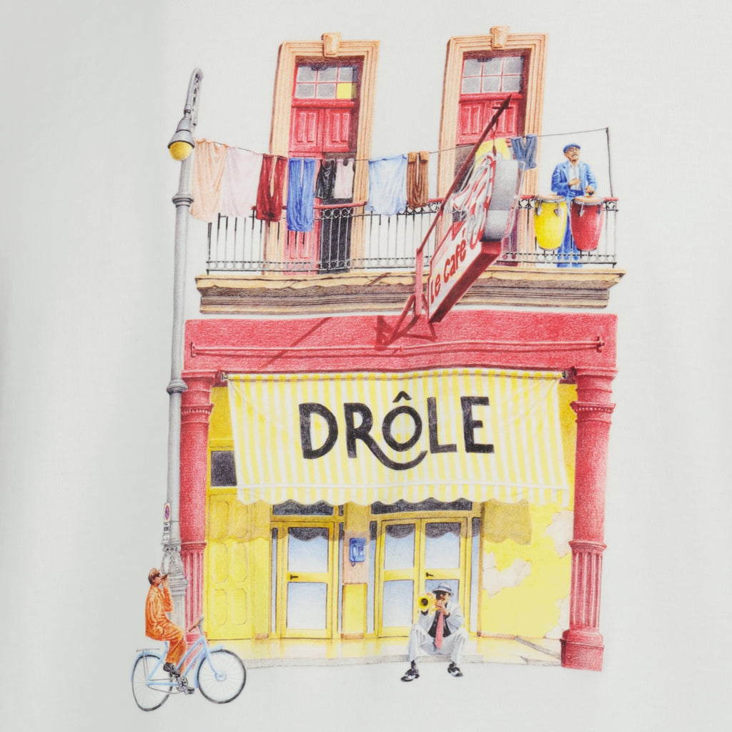 T-shirts White Drôle Café T-shirt Drole De Monsieur Blanc Homme