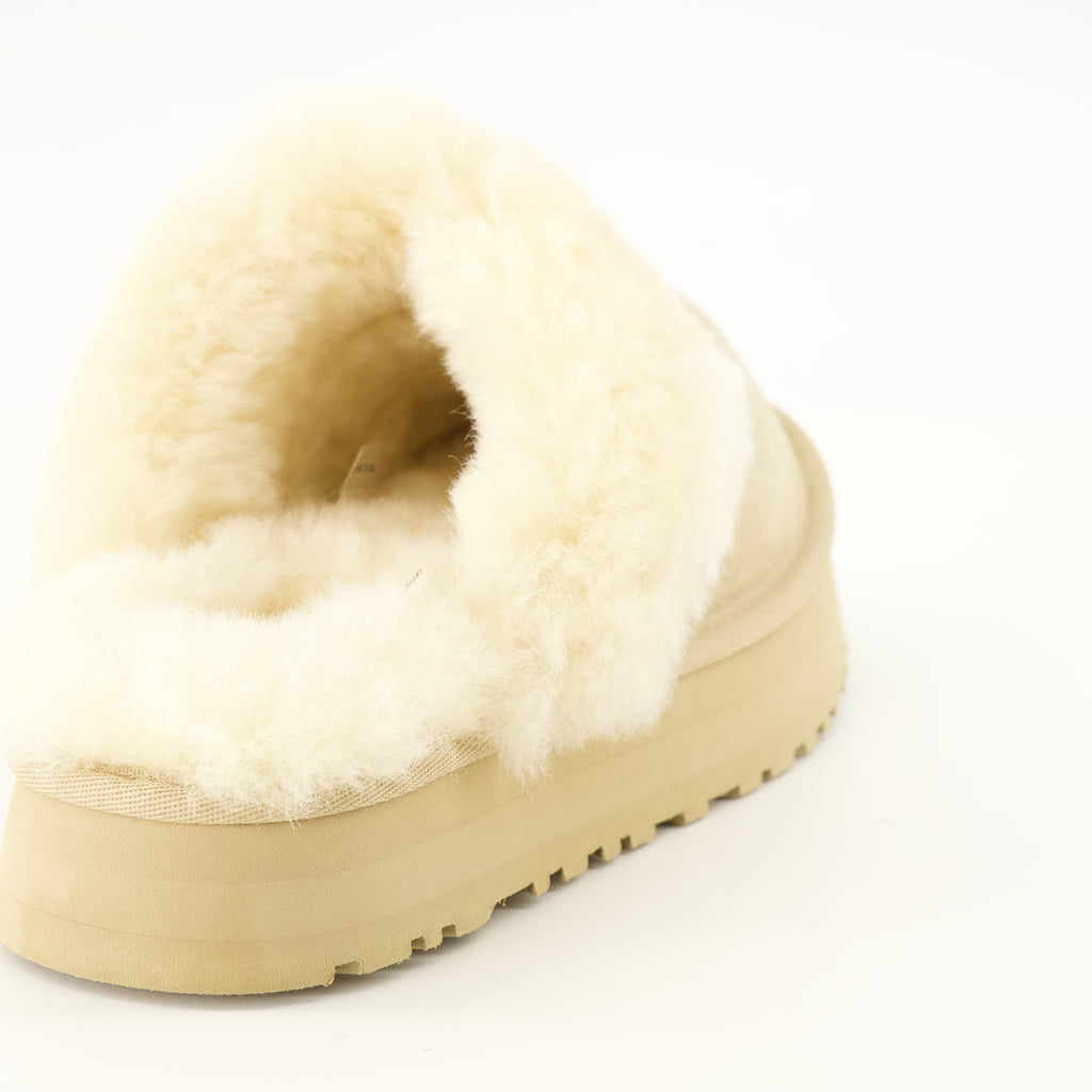 Chaussures ouvertes Beige Disquette Mules Ugg Beige Femme