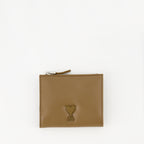 Small leather goods Voulez-Vous Wallet Ami PARIS Brown Unisex