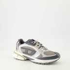 Image de l'article Baskets Pro-V-Dense taupe et gris argenté de la marque Diesel pour Homme - Saison Printemps-Été 2026 - Vue trois quarts avant droite