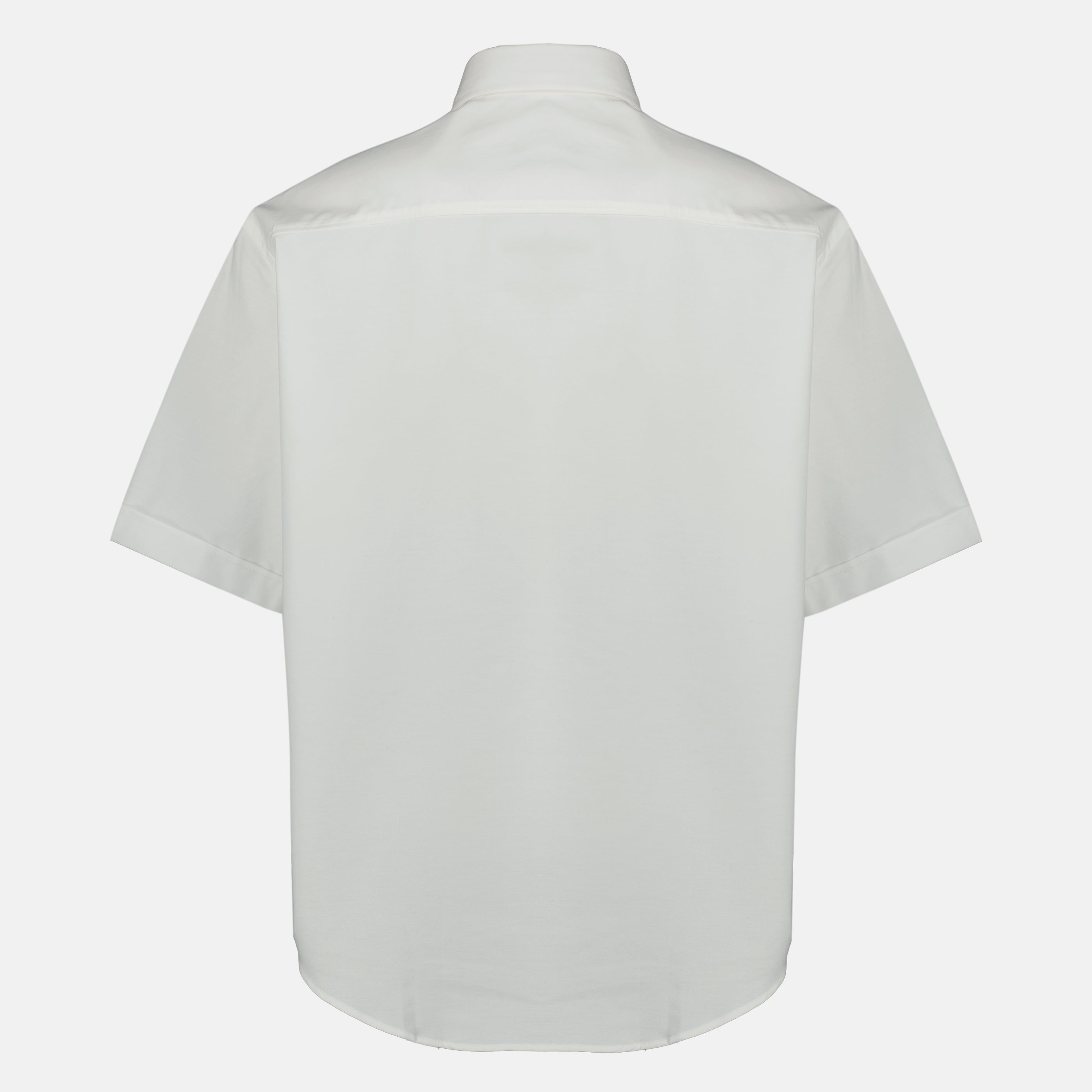 Image of the Ami PARIS white cotton shirt for men - Spring-Summer 2026 - Back View