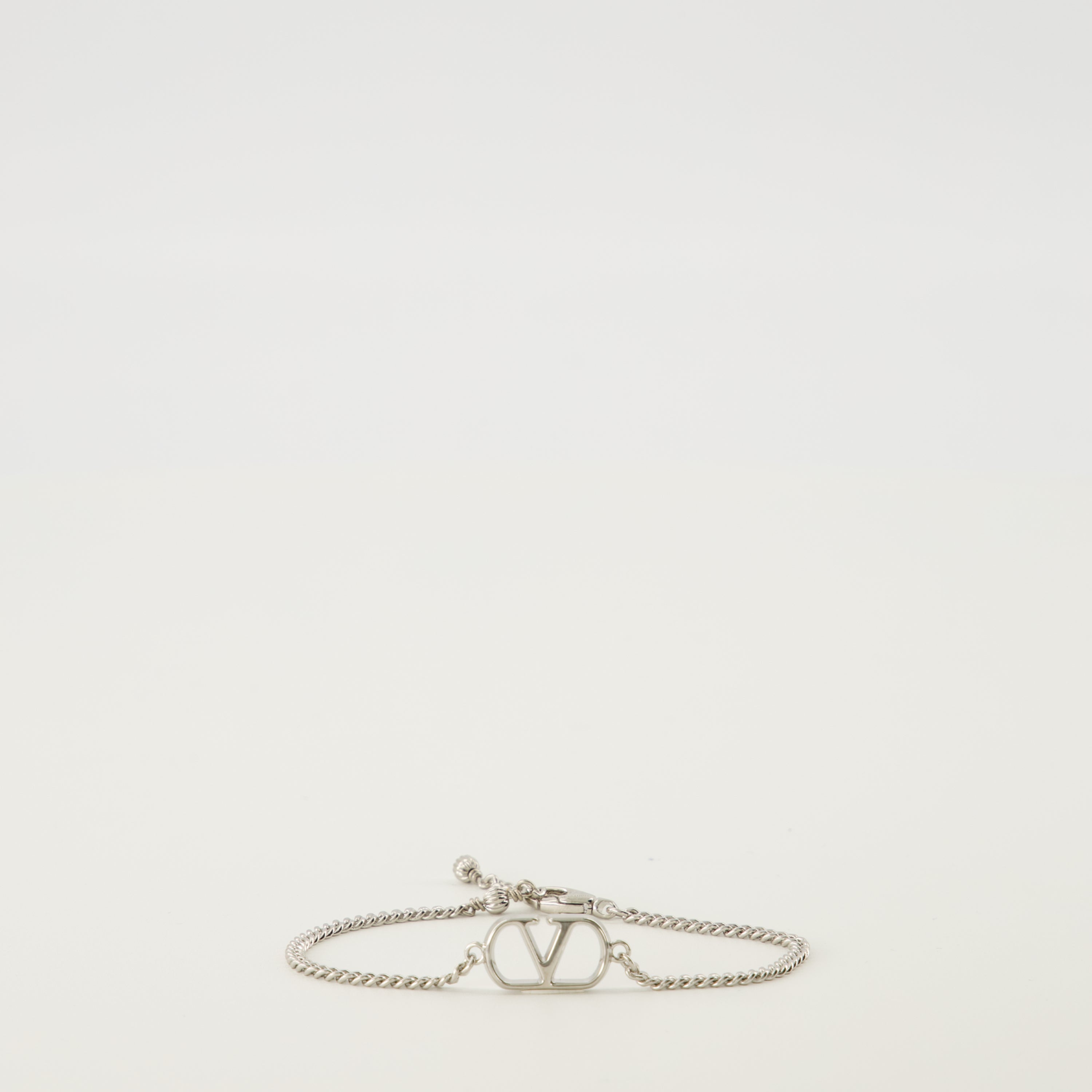 Bijoux VLogoシルバーブレスレット Valentino Garavani Argenté Homme