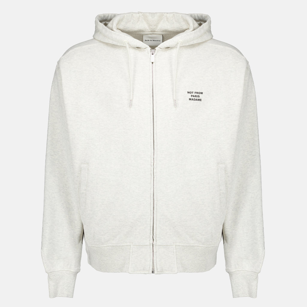 Sweatshirts 슬로건 집업 스웨트셔츠 그레이 Drole De Monsieur Gris Homme