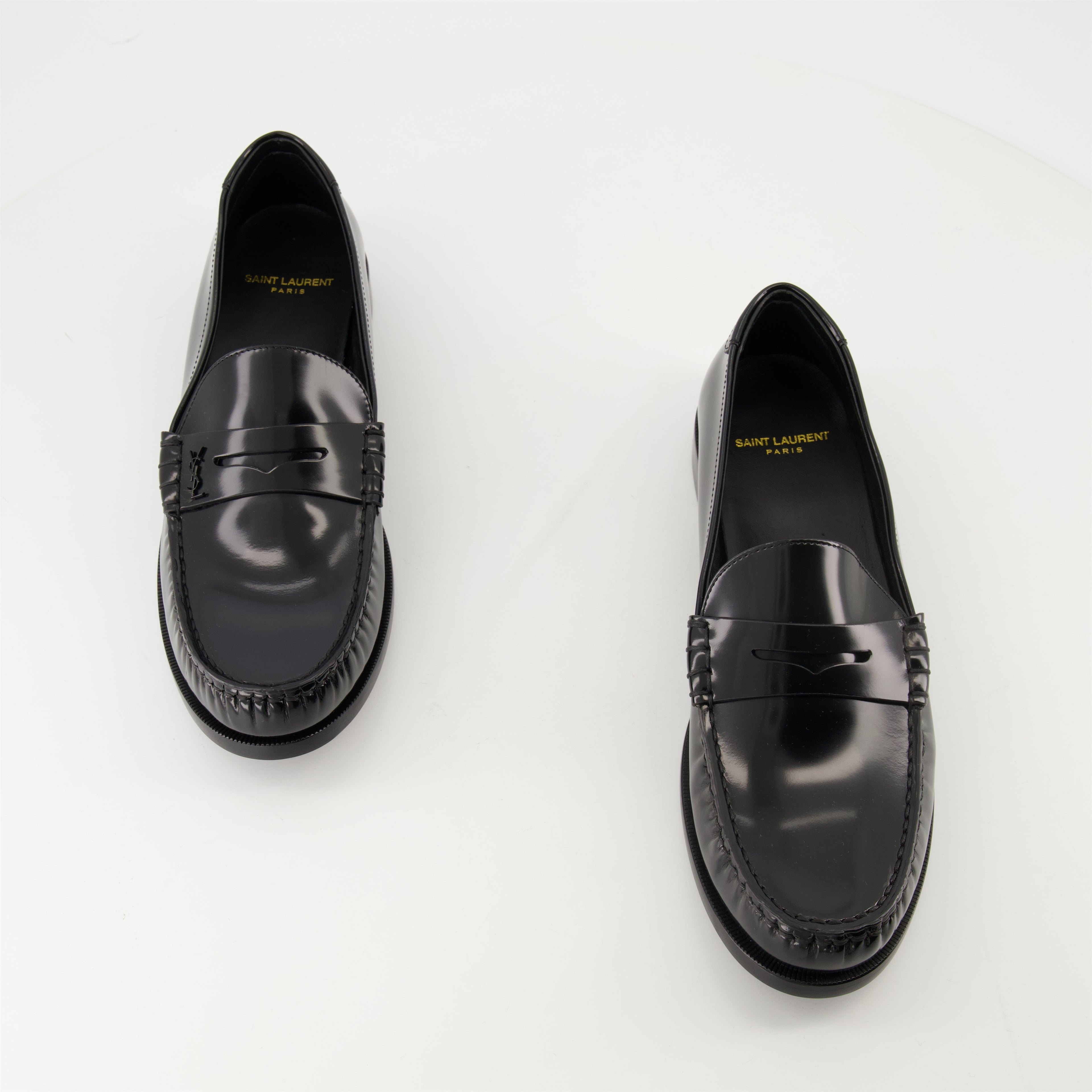 Loafers Patent Leather Loafers Saint Laurent Black Homme