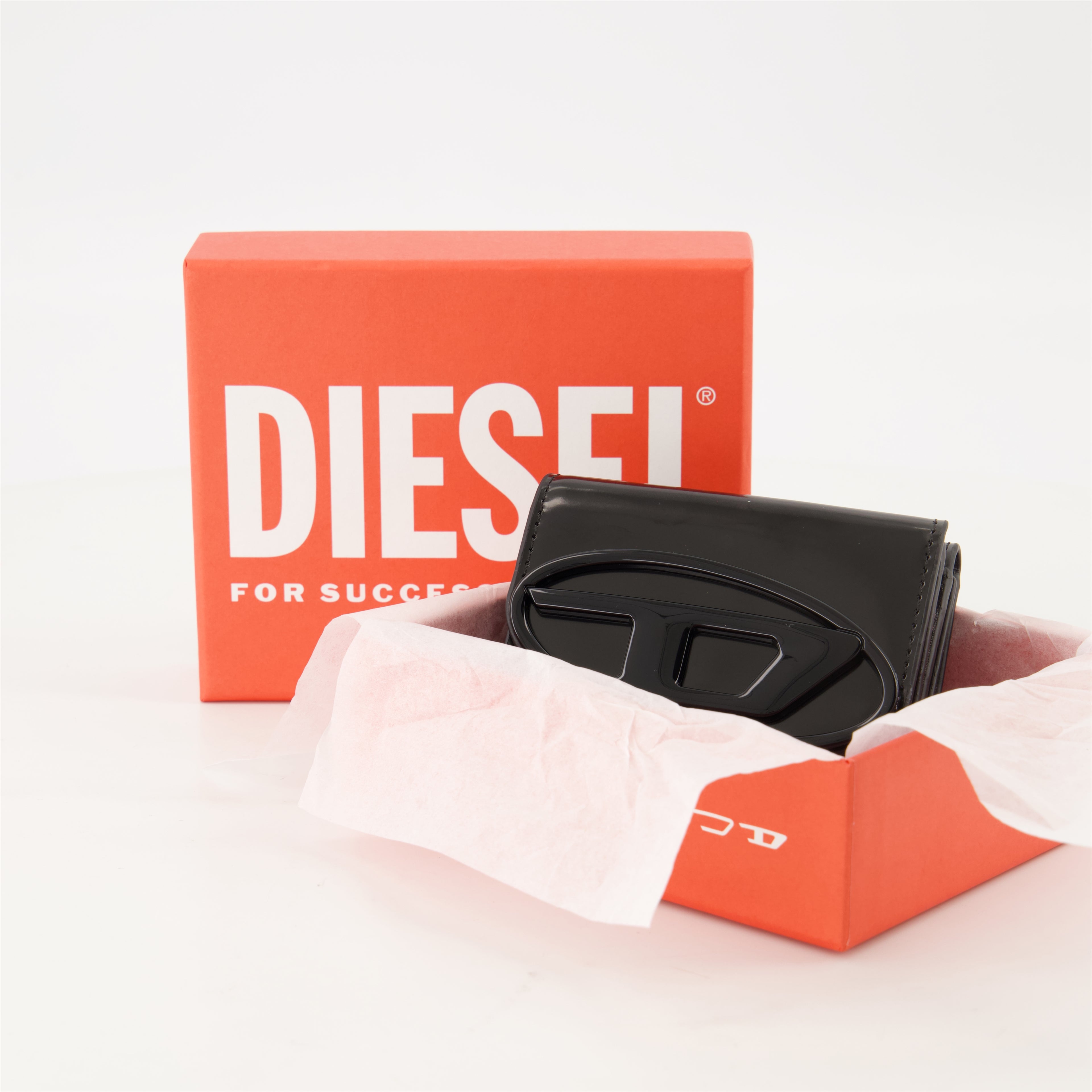 Small leather goods Portefeuille 1DR Tri Fold Diesel Black Femme