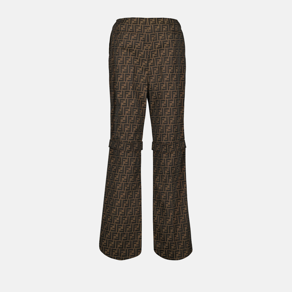 Pantalons Pantalon FF Fendi Marron Femme