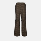 Pantalons Pantalon FF Fendi Marron Femme