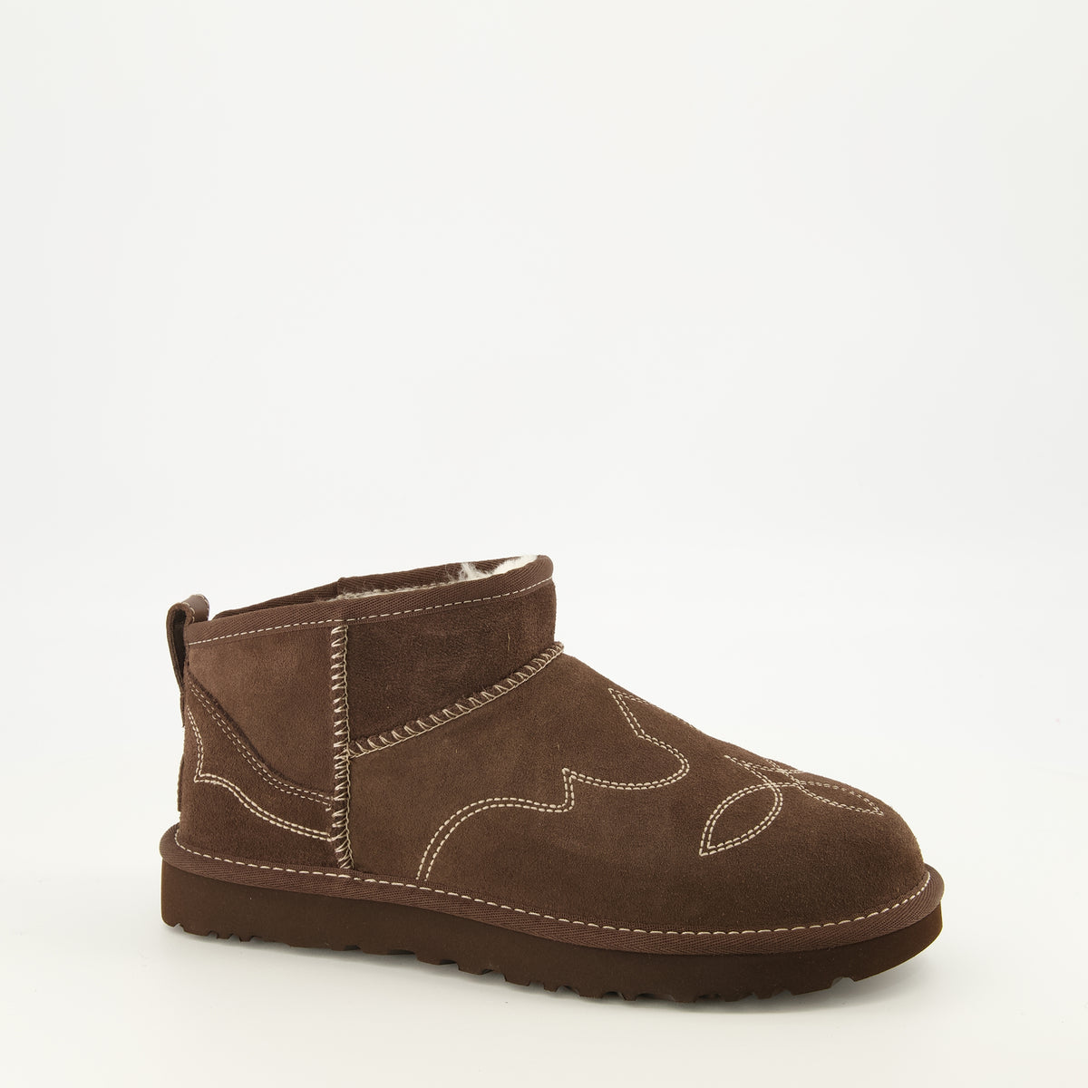 Bottines Bottes Classic Ultra mini Western marron Ugg Marron Femme