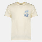T-shirts T-Shirt Beige Stampato Moncler Beige Homme