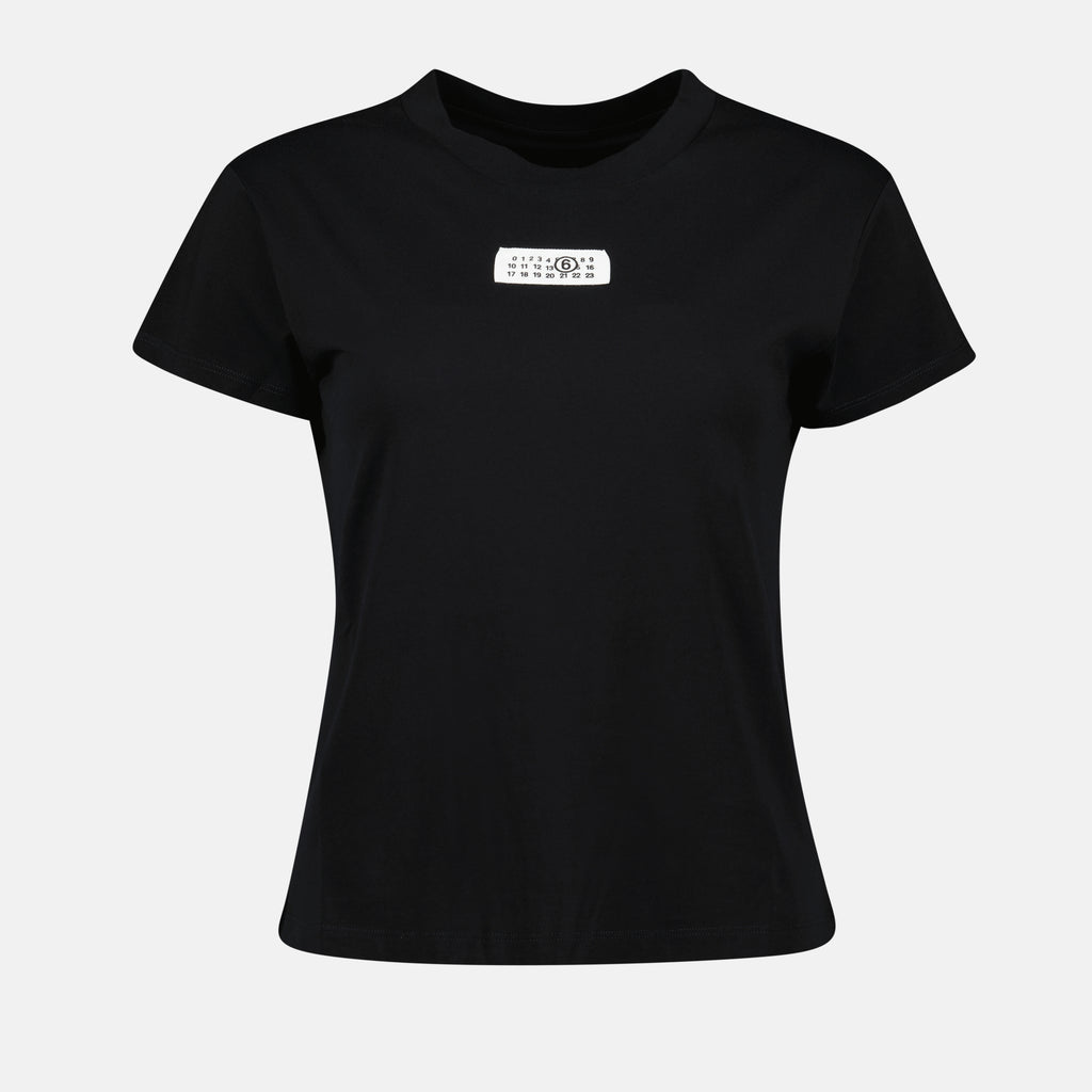 T-shirts T-shirt Numeric noir Mm6 Black Femme