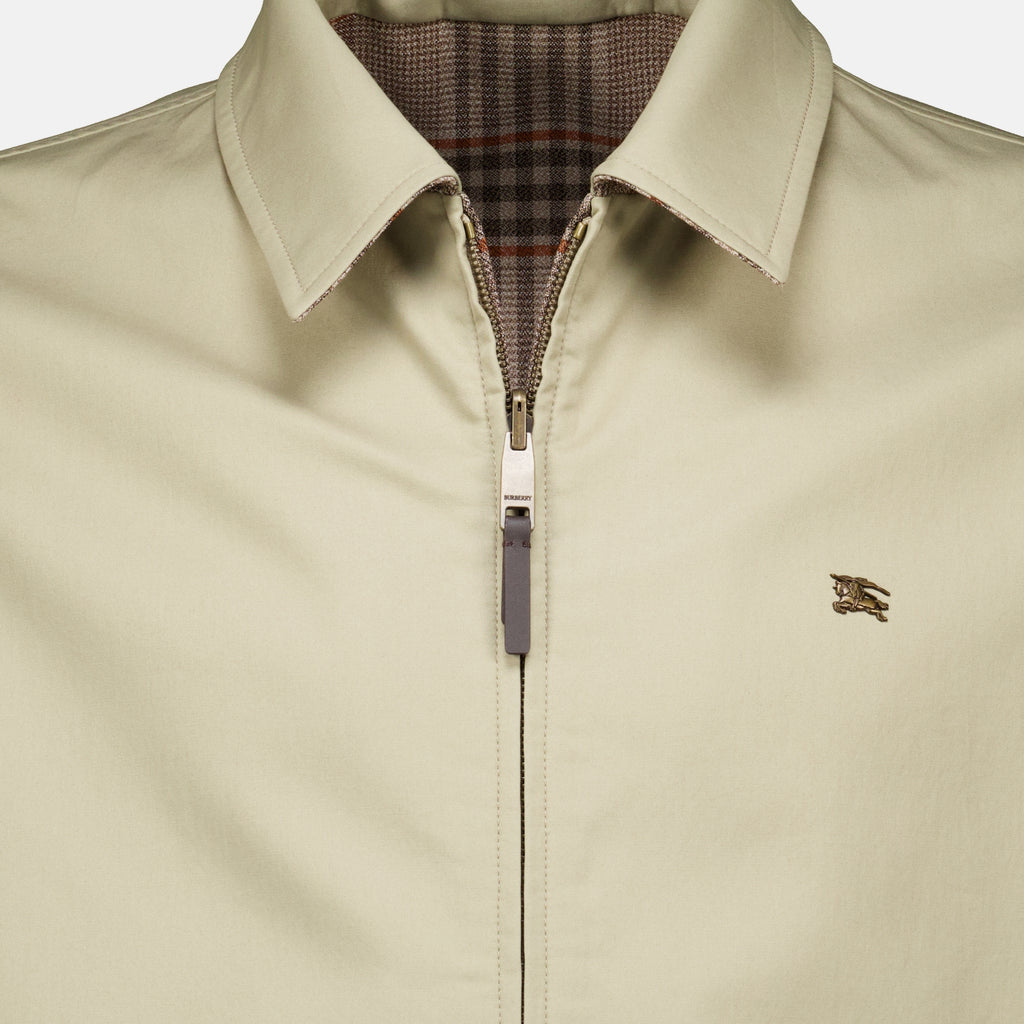 Vestes Veste Harrington réversible Burberry Beige Homme