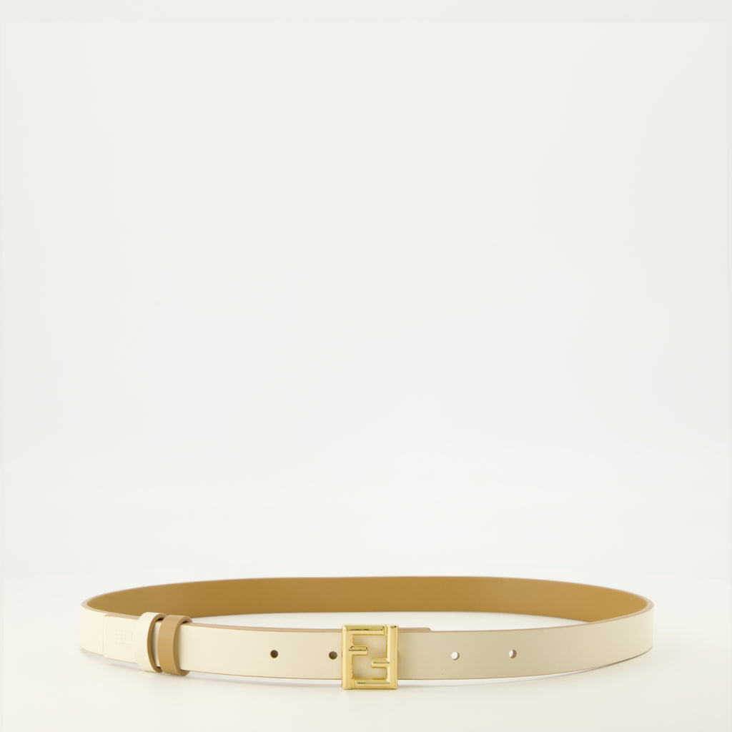 Ceintures Reversible FF Belt Fendi Marron Femme