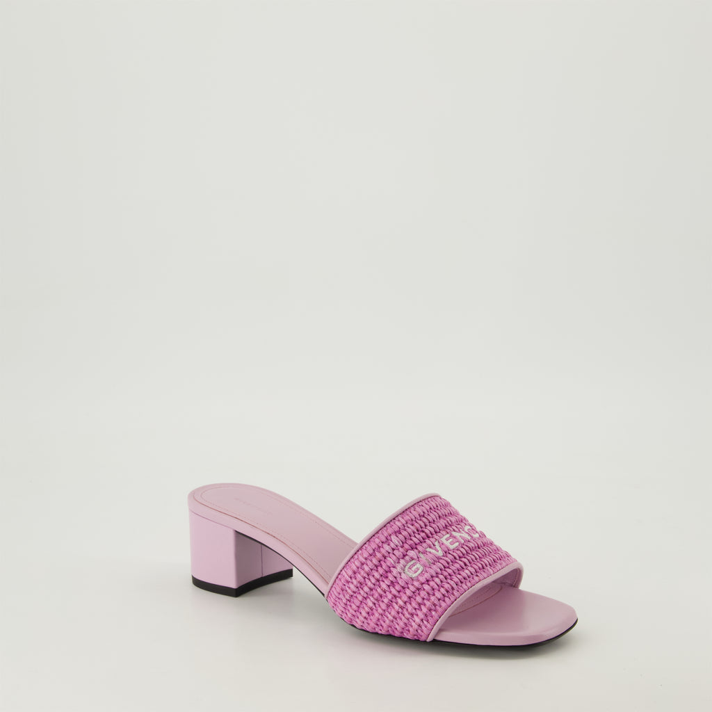 オープントゥシューズ 4Gラフィアミュール Givenchy 紫 Femme