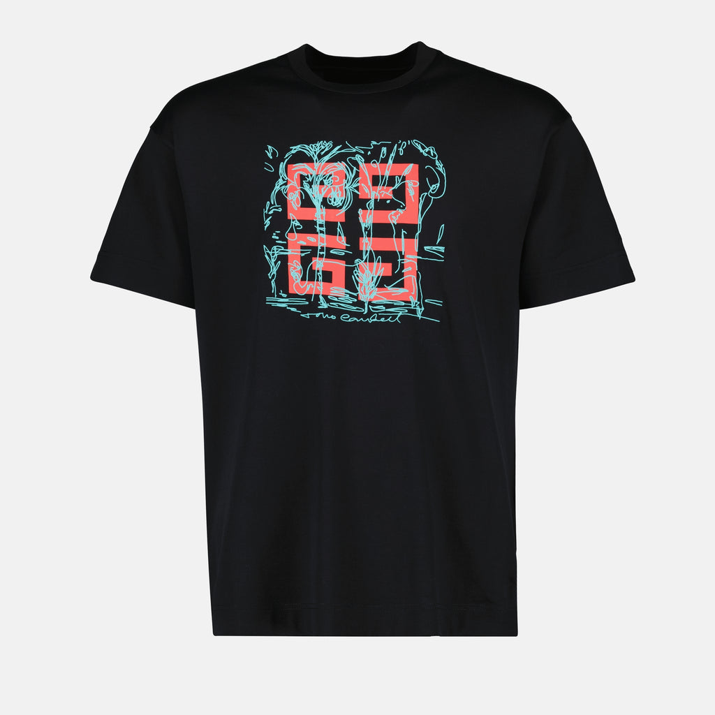 Camisetas T-shirt Impressa 4G Givenchy Preto Homme