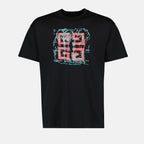 Camisetas T-shirt Impressa 4G Givenchy Preto Homme