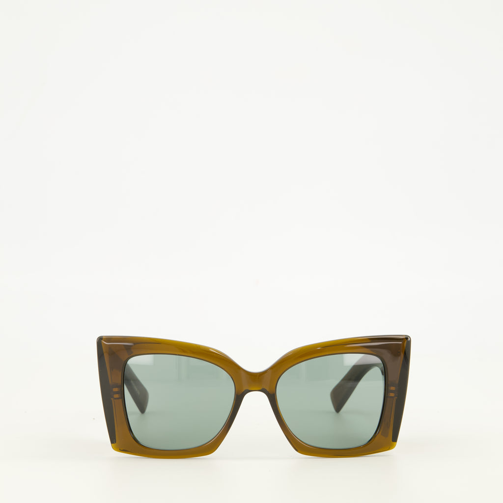 Lunettes SL M119 블레이크 크리스탈 선글라스 Saint Laurent Kaki Femme