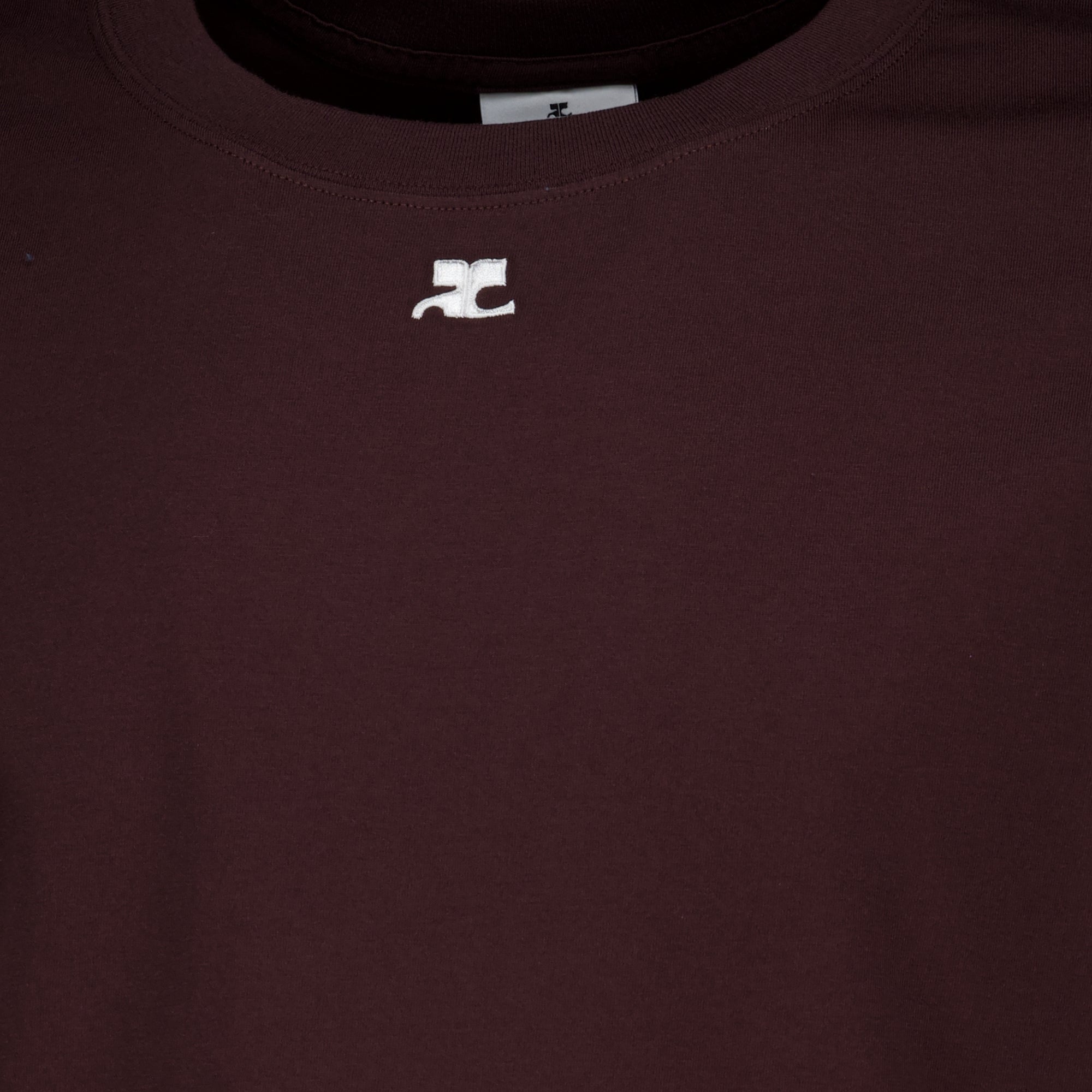 T-shirts T-shirt oversize bordeaux Courrèges Bordeaux Homme