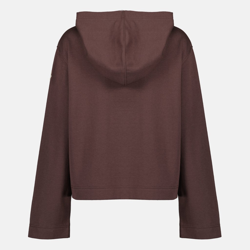 Sweatshirts 브라운 후드티 Moncler Marron Femme