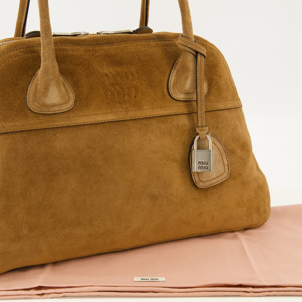Sacs à main et épaule Vivant Bag em Camurça Castanha Miu Miu Marron Femme