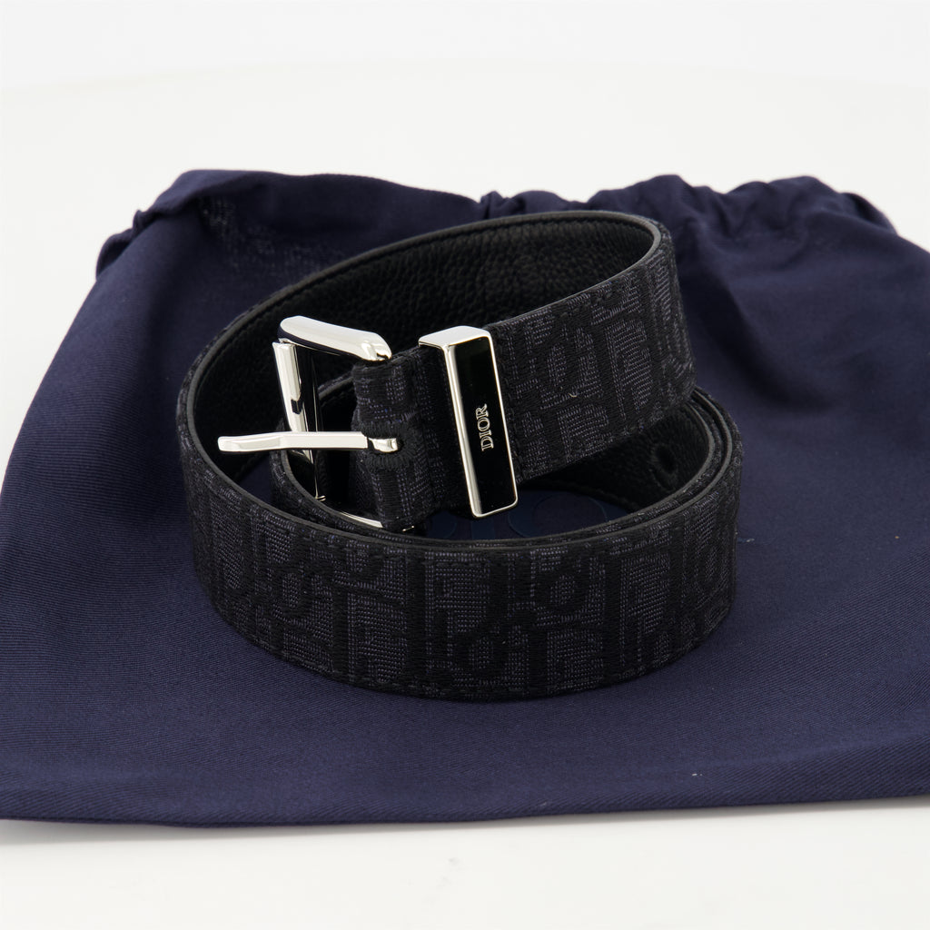 Belts Oblique Belt Dior Black Homme