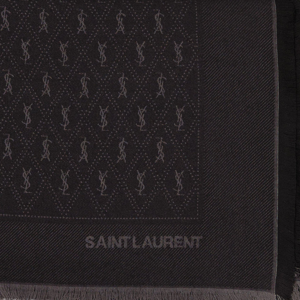 Scarves and gloves Écharpe Cassandre Saint Laurent Black Homme