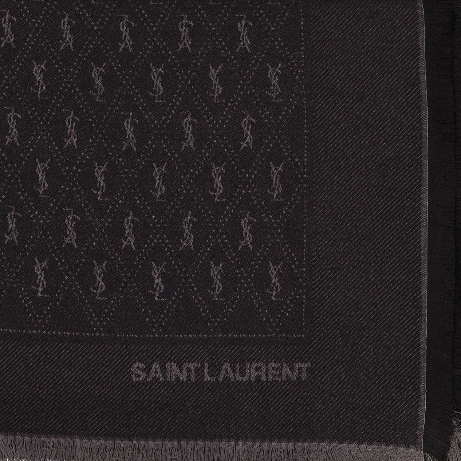 Lenços e luvas Écharpe Cassandre Saint Laurent Preto Homme