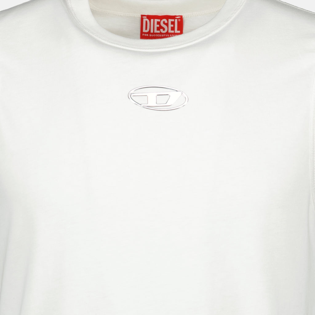 T-shirts T-Norm-Iod Weißes T-Shirt Diesel Blanc Homme