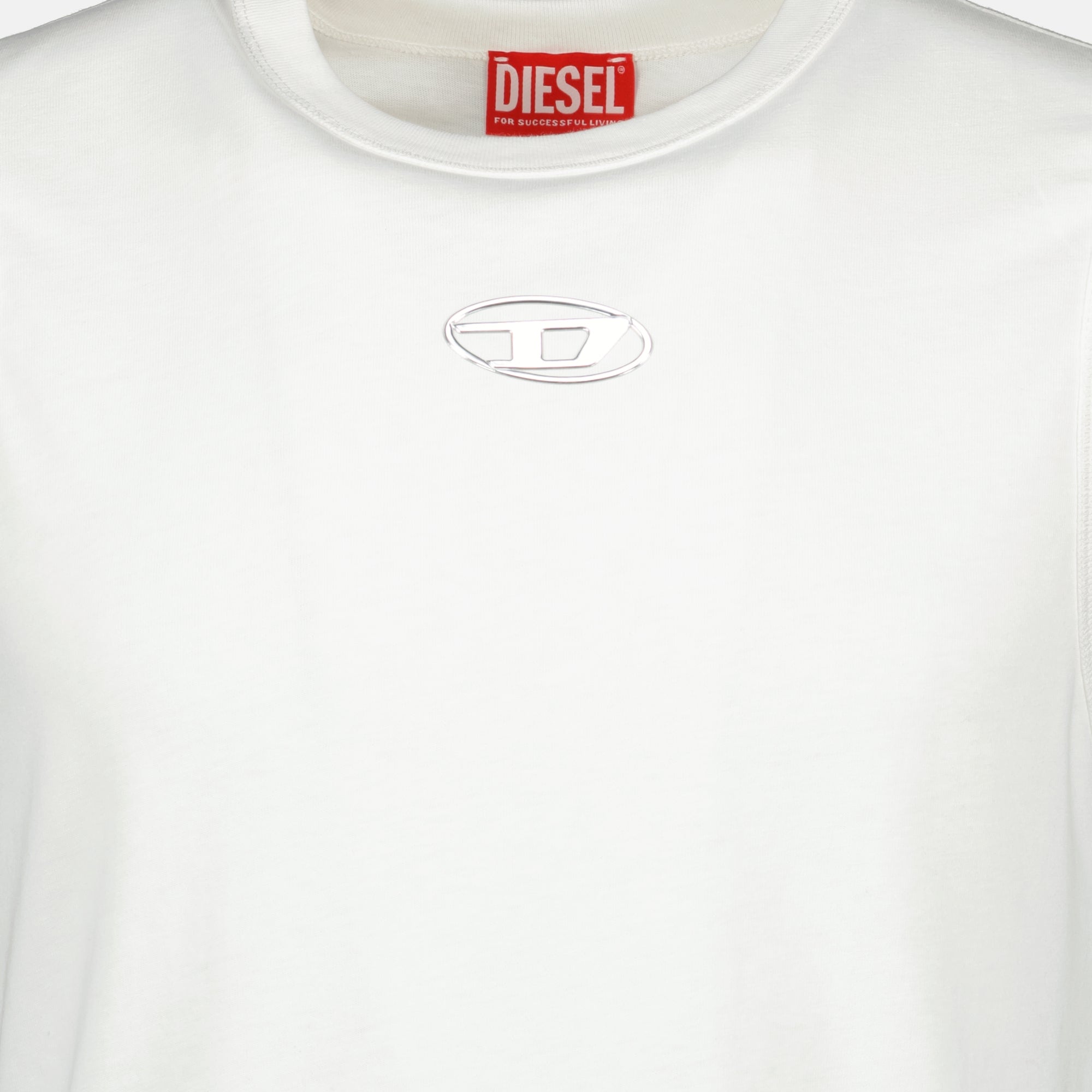 T-shirts T-Norm-Iod Weißes T-Shirt Diesel Blanc Homme