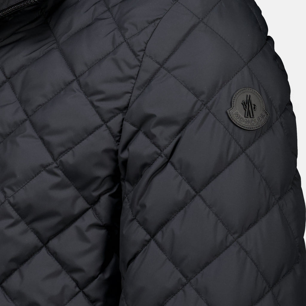 Manteaux Giacca in piuma Delviane reversibile nera Moncler Noir Homme