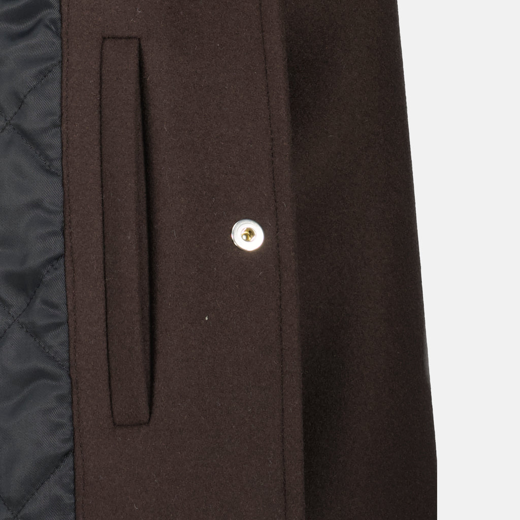 Image of the Courrèges Men's Wool Overshirt - Autumn-Winter 2025 - Detailed View_6