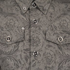 Camisas Camisa Overshirt Barocco Versace Gris Hombres