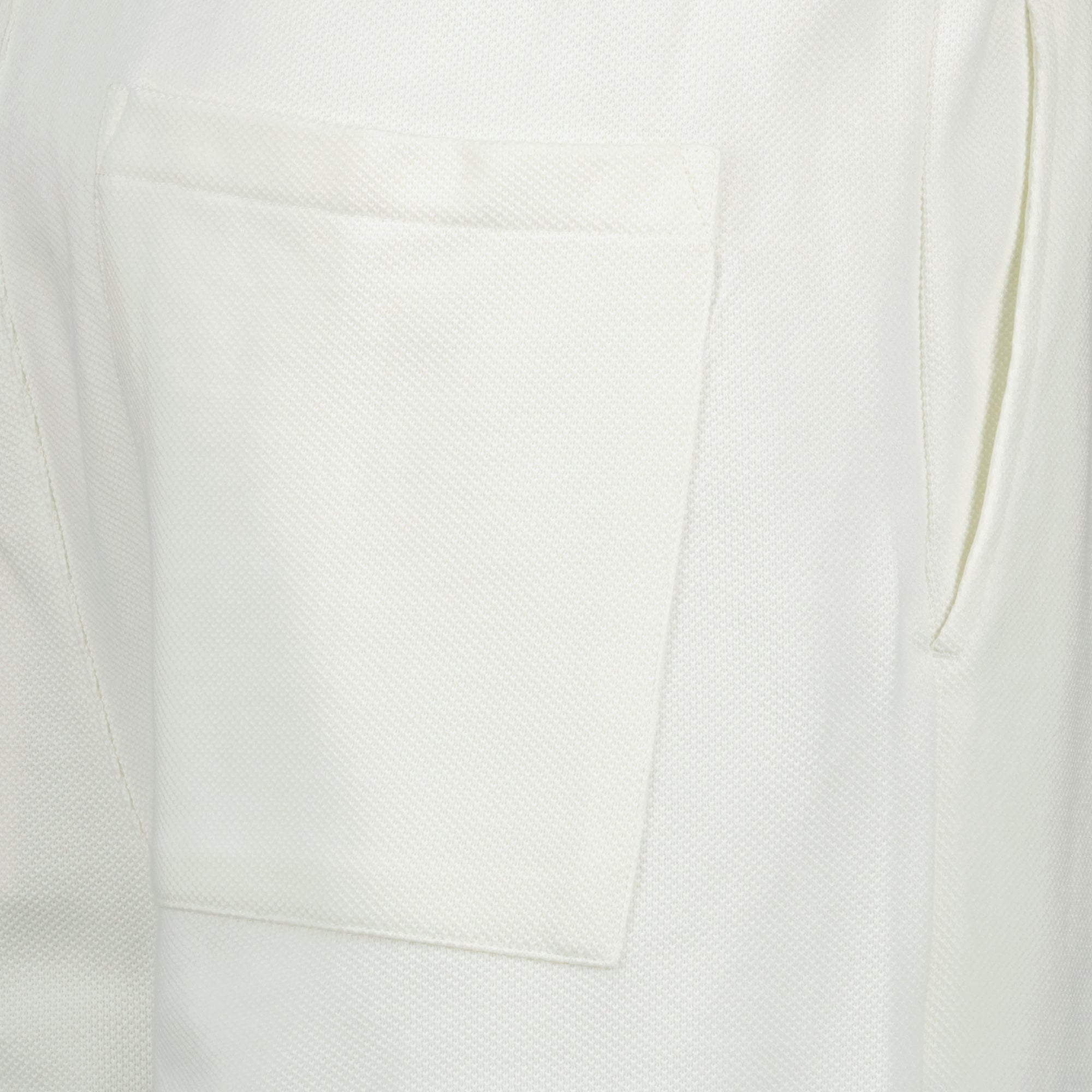 Shorts Piqué Baumwollshorts Drole De Monsieur Weiß Herren